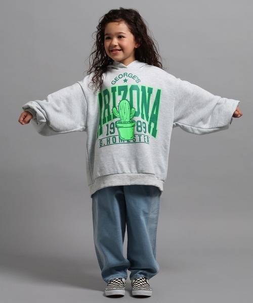 George's パーカー 「KIDS」サボテンプリントパーカー キッズ 子供服