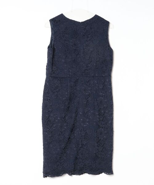 「GIRL」 レースノースリーブワンピース L ネイビー レディース_画像2