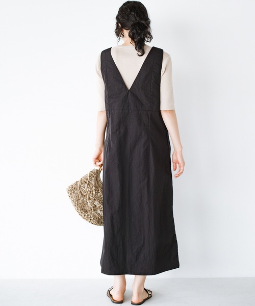 「haco!」 サロペットスカート MEDIUM ライトカーキ レディース_画像9