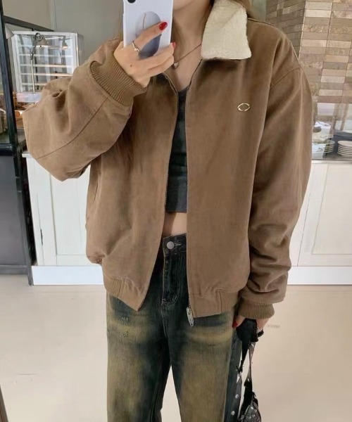 「LADY LIKE」 ブルゾン M グレー レディース_画像4