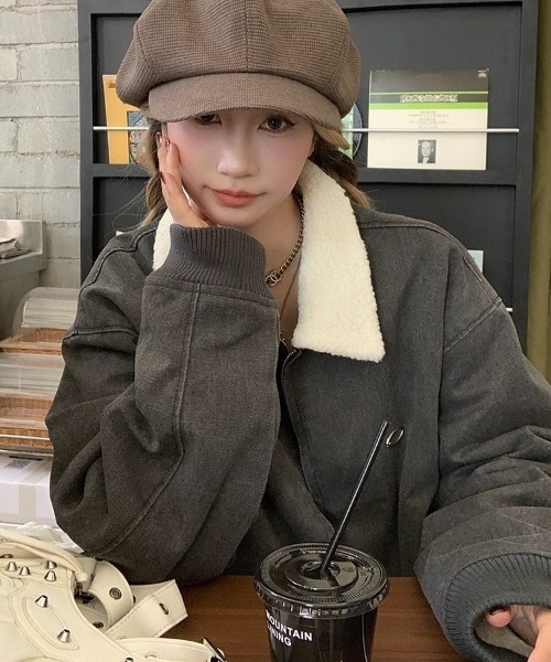 「LADY LIKE」 ブルゾン M グレー レディース_画像6