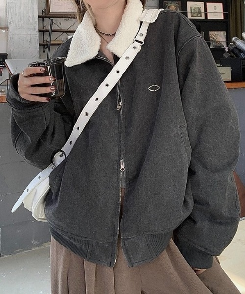 「LADY LIKE」 ブルゾン M グレー レディース_画像8