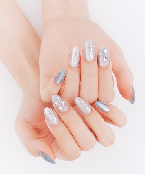 ネイルチップ ネイルシール Ollio（オーリオ） ノーグルーネイル