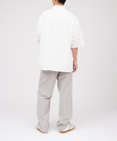 「UNDECORATED」 半袖シャツ 2 ブルー メンズ_画像6