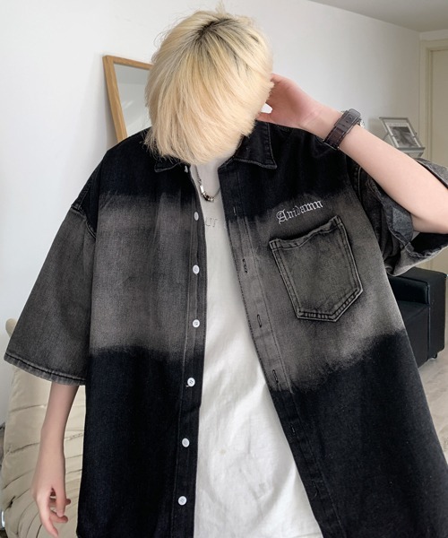 「neos」 半袖シャツ X-LARGE カーキ メンズ_画像2