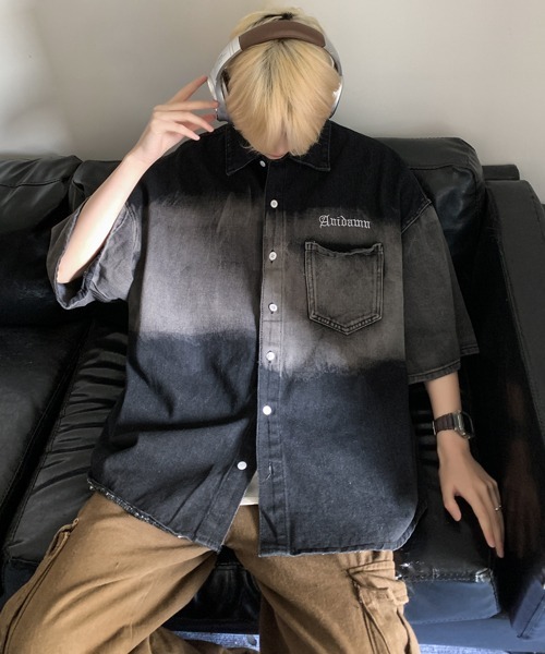 「neos」 半袖シャツ X-LARGE カーキ メンズ_画像8