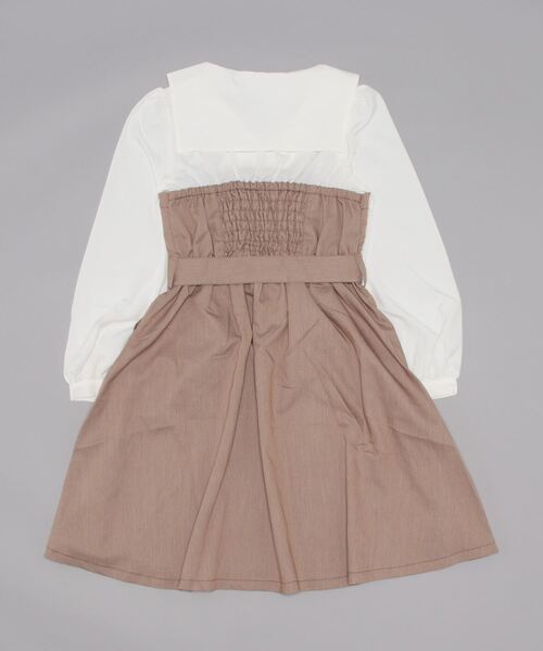 「axes femme POETIQUE」 ドッキングワンピース MEDIUM ブラック レディース_画像2