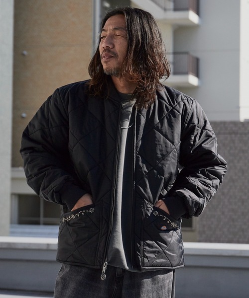 HTC ブルゾン アウター HTC/エイチティーシー DICKIES DIAMOND QUILT