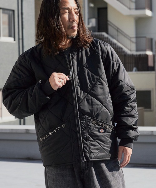HTC ブルゾン アウター HTC/エイチティーシー DICKIES DIAMOND QUILT