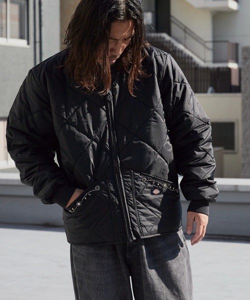 HTC ブルゾン アウター HTC/エイチティーシー DICKIES DIAMOND QUILT