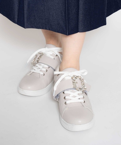 「NOELA」 ローカットスニーカー S グレー レディース_画像6