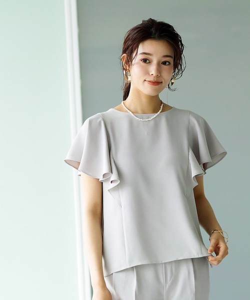 「Emilyan」 セットアップ S グレイッシュベージュ レディース_画像6