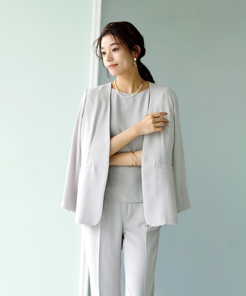 「Emilyan」 セットアップ S グレイッシュベージュ レディース_画像7