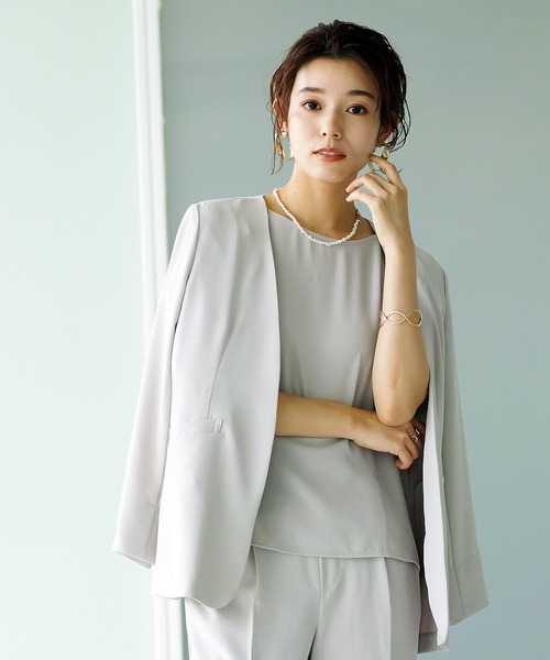 「Emilyan」 セットアップ S グレイッシュベージュ レディース_画像8