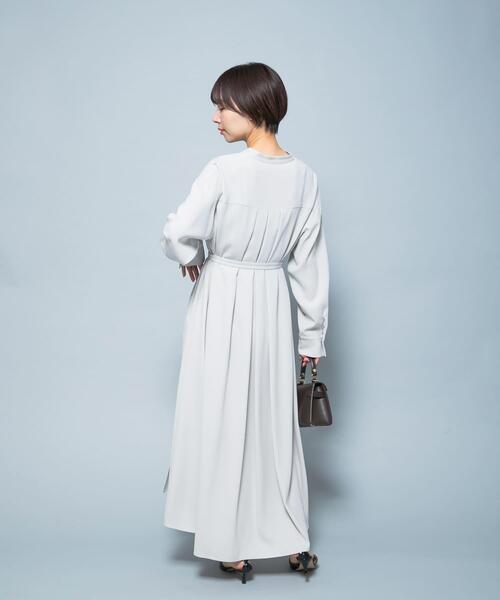 ワンピース トリアセテート混Vネックワンピース : ZOZOTOWN Yahoo!店