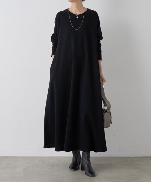 BEARDSLEY（ビアズリー） ワンピース 裏毛フレアーワンピース
