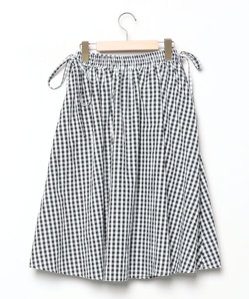 「RUBY AND YOU」 チェック柄フレアスカート M ブラック レディース_画像2