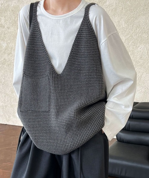 「CADBURY」 キャミソールニット FREE ブラック レディース_画像5