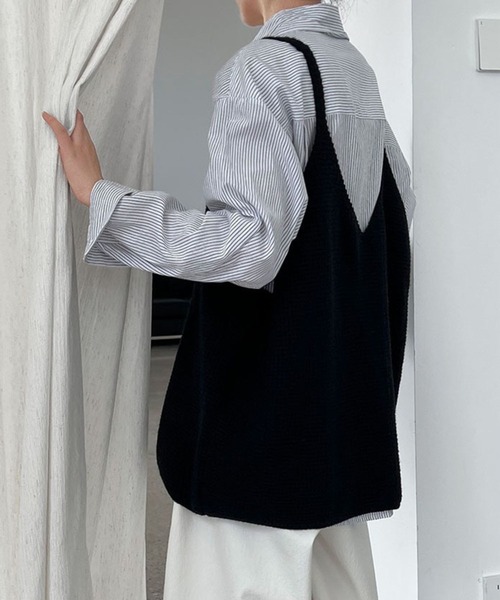 「CADBURY」 キャミソールニット FREE ブラック レディース_画像7