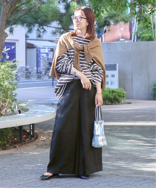 「JOURNAL STANDARD」 イージーパンツ 34 ベージュ レディース_画像4