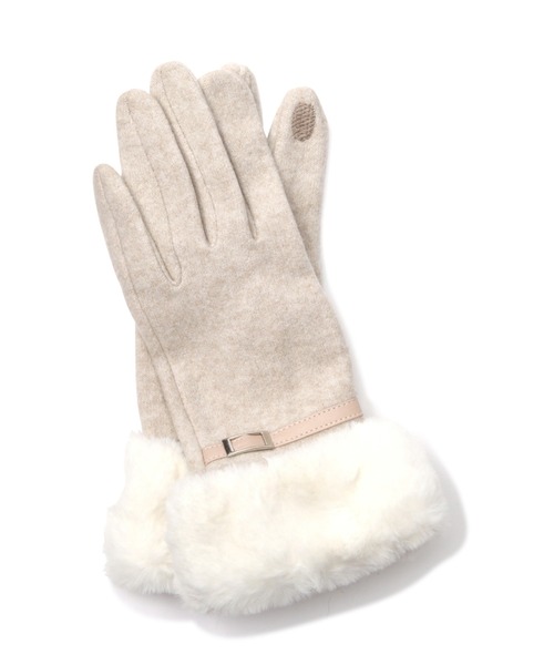 「NATURAL BEAUTY BASIC」 手袋 FREE ベージュ レディース_画像4