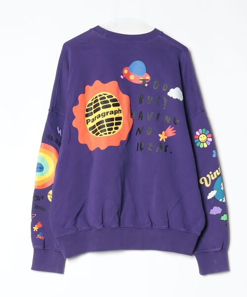 「Paragraph」 スウェットカットソー - パープル メンズ_画像2