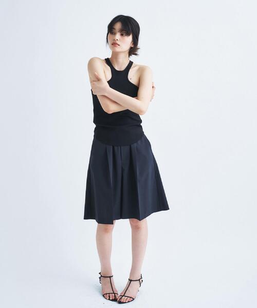 CODE A タンクトップ ノースリーブ 「Re」「Cup-in」design cut tank