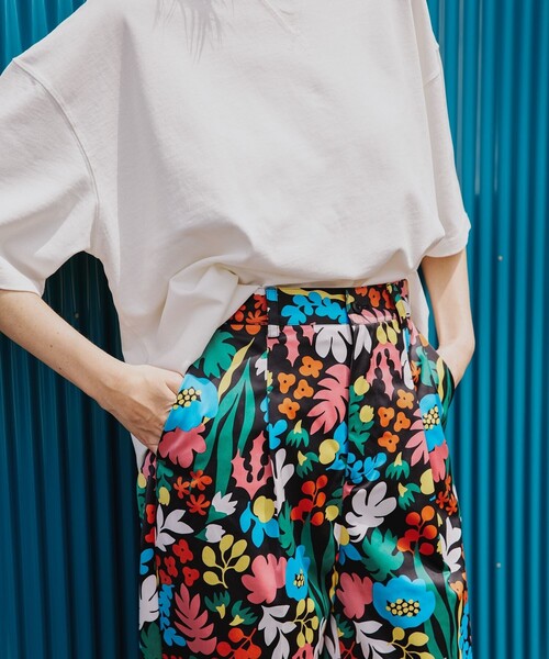 「Freada」 イージーパンツ ONE SIZE ホワイト レディース_画像3