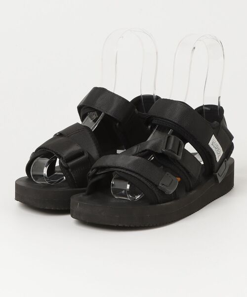 SUICOKE ブラック サンダル suicoke（スイコック） フラットサンダル 24cm ブラック レディース