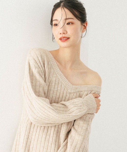 「Heather」 ニットワンピース FREE グレー レディース_画像9