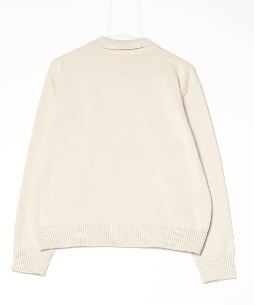 「POLO BCS」 長袖ニット L レッド レディース_画像2