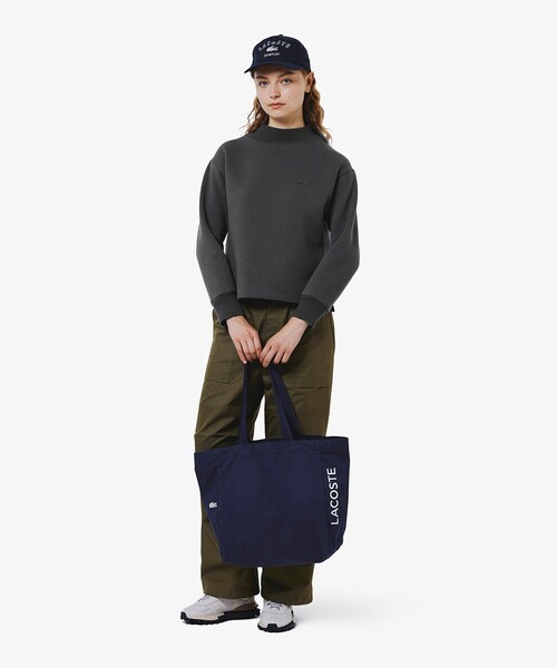 「LACOSTE」 スウェットカットソー 34 ダークブラウン レディース_2