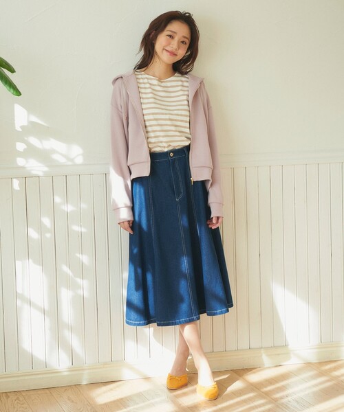 「Feroux」 デニムスカート 2 ネイビー レディース_画像7
