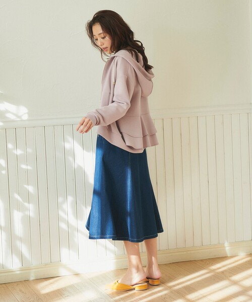 「Feroux」 デニムスカート 2 ネイビー レディース_画像8