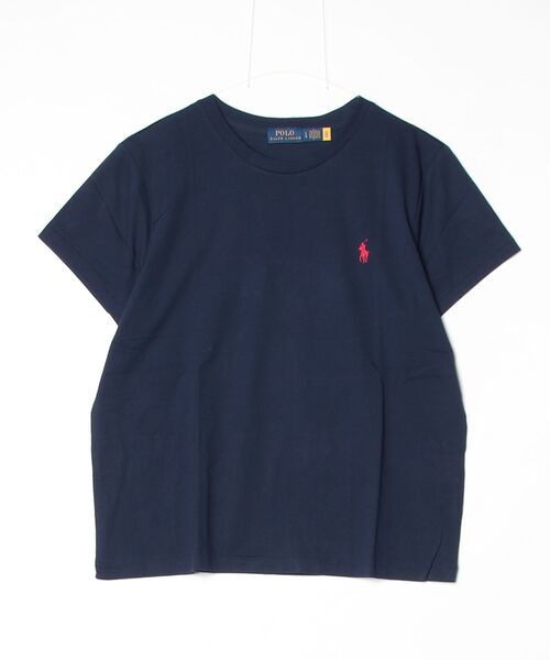 tシャツ クラシック フィット コットン ジャージー クルーネック Tシャツ レディースの画像