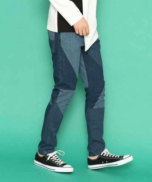 「MK MICHEL KLEIN HOMME 」 デニムパンツ LARGE ブルー メンズ_画像3