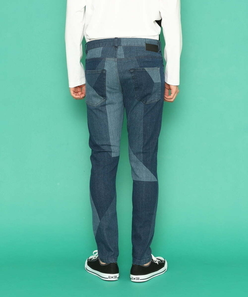 「MK MICHEL KLEIN HOMME 」 デニムパンツ LARGE ブルー メンズ_画像6