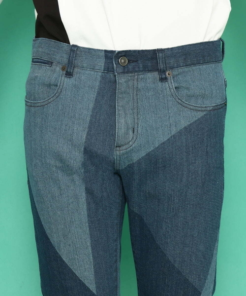 「MK MICHEL KLEIN HOMME 」 デニムパンツ LARGE ブルー メンズ_画像7
