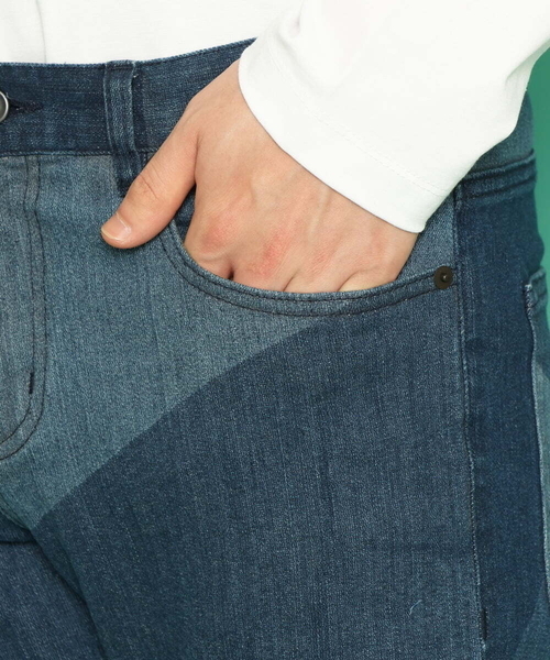 「MK MICHEL KLEIN HOMME 」 デニムパンツ LARGE ブルー メンズ_画像9