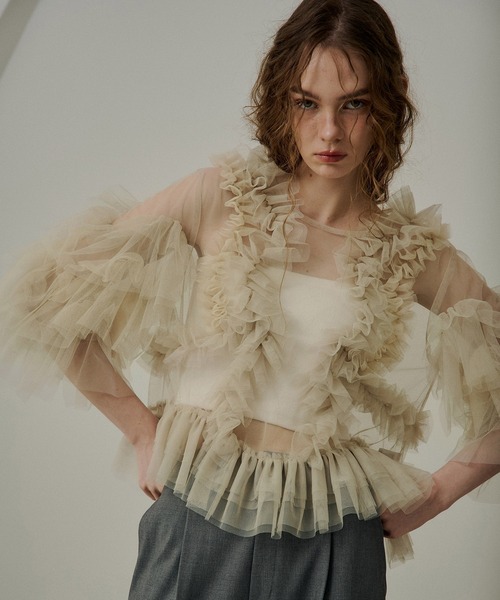 LE'RURE Fluffy tulle tops レディース : ZOZOTOWN Yahoo!店 - 通販
