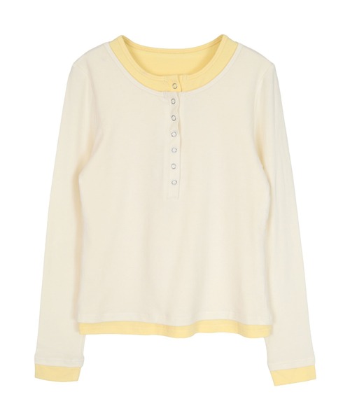「miette」 長袖カットソー L レッド レディース_画像4