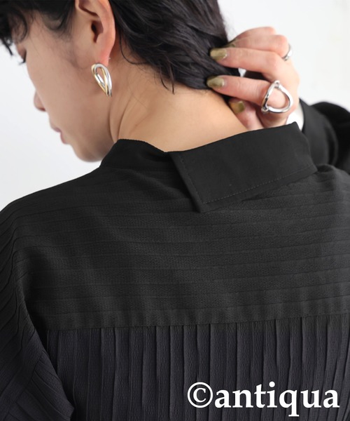 「antiqua」 長袖シャツ ONESIZE アイボリー レディース_画像5