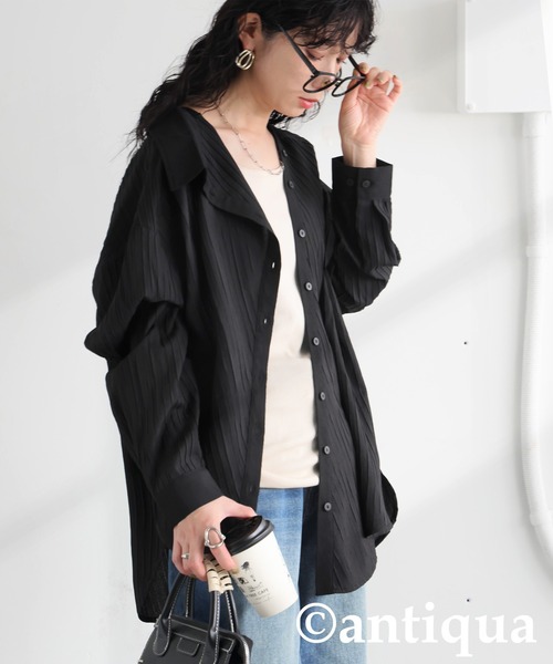 「antiqua」 長袖シャツ ONESIZE アイボリー レディース_画像6