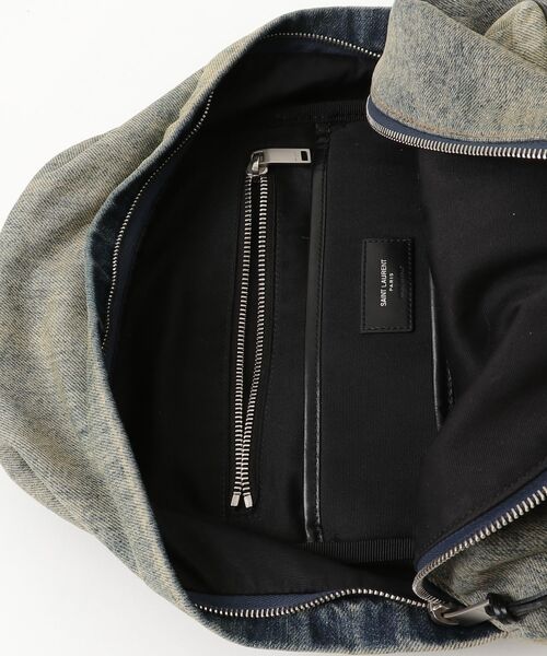 「SAINT LAURENT PARIS」 デニム バックパック - ベージュ レディース_画像4