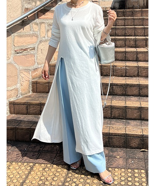 Cura Closet ワンピース 「loverara.loverara コラボ」シアーハイ