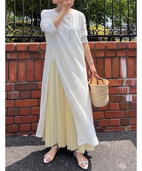 Cura Closet ワンピース 「loverara.loverara コラボ」シアーハイ