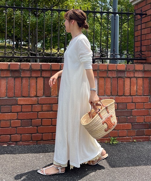 Cura Closet ワンピース 夏 「loverara.loverara コラボ」シアーハイ