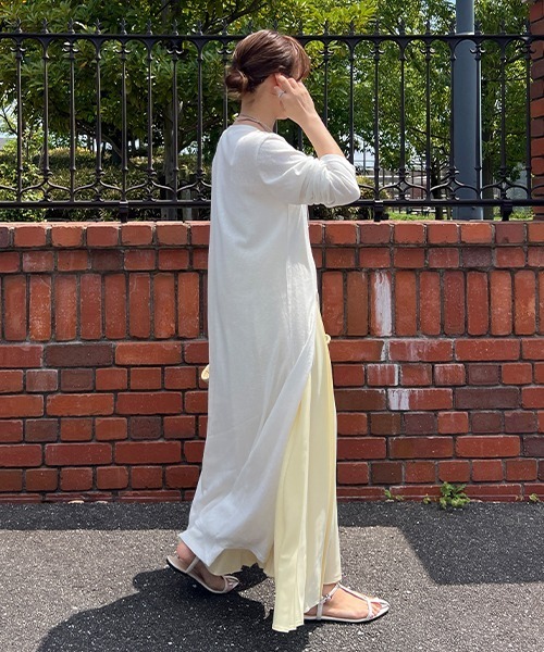 Cura Closet ワンピース 夏 「loverara.loverara コラボ」シアーハイ