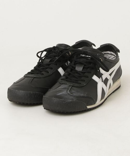 オニツカタイガー　24.5cmブラック／ホワイトスニーカー Onitsuka Tiger（オニツカタイガー） ローカットスニーカー 24