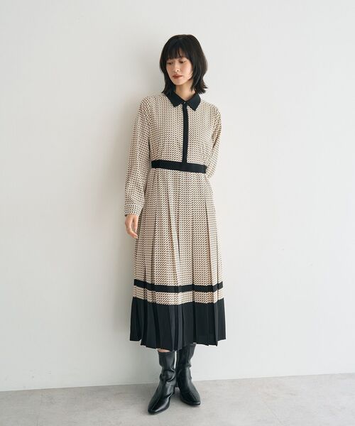 「YECCA VECCA」 シャツワンピース FREE ネイビー レディース_画像2